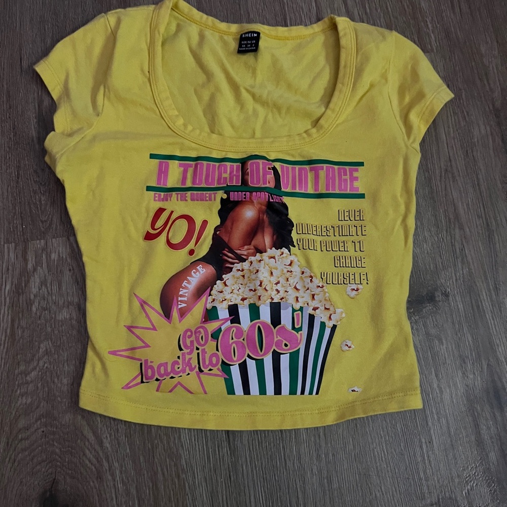 Yellow Crop Top